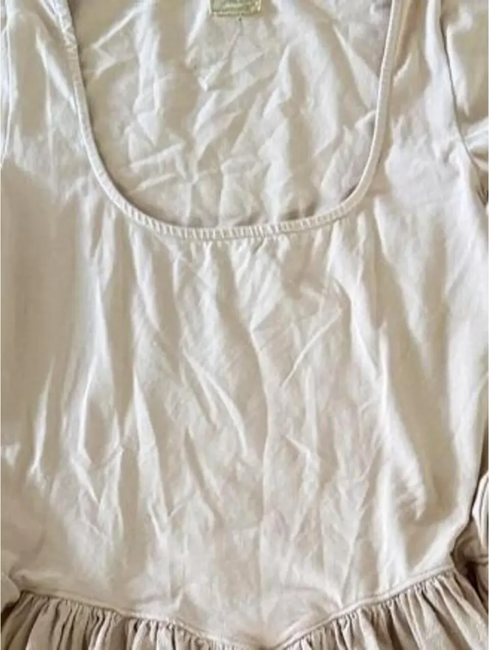 Free People Women's Tan and Cream Dress